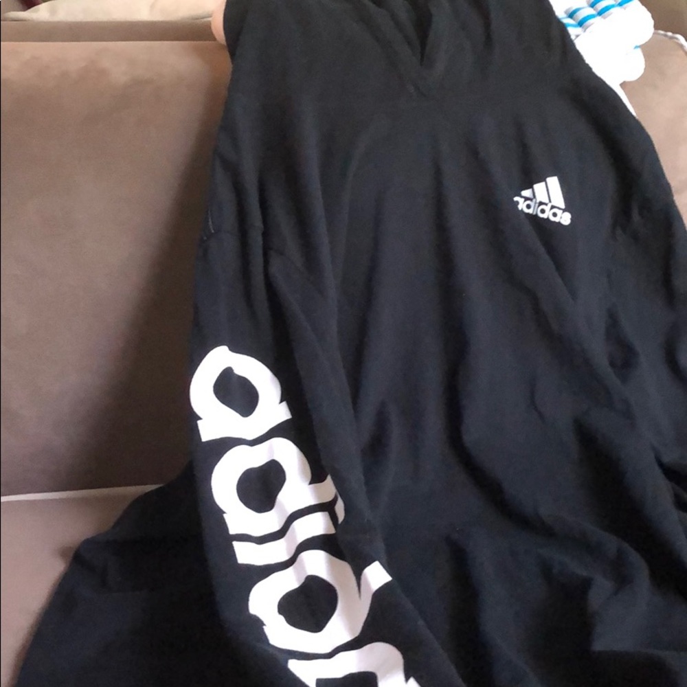 Adidas long sleeve hooded shirt